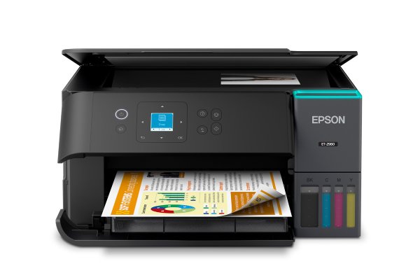 Epson EcoTank ET-2980 Wireless All-in-One Color Supertank Printer – Black